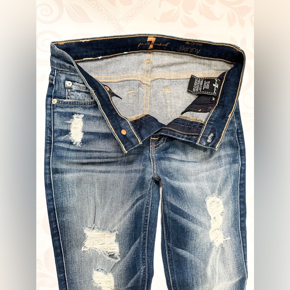 7 For All Mankind Ankle Skinny jeans size 26 - Picture 3 of 7